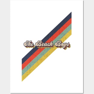 retro vintage color The Beach Boys Posters and Art